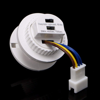 AC 220V PIR Motion Sensor-40mm LED PIR Detector Infrared Motion Sensor Switch with Time Delay Adjustable Imported From USA